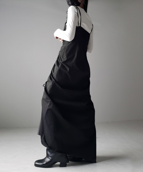 着用一回⭐︎美品　リンカブル　ドットキャミ　ブラック Ying Dress / Black コクーンシルエットキャミドレス – Numero CLOSET