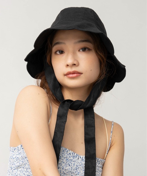 帽子 ハット 「2024春夏新作」Casselini(キャセリーニ)フラワーハット 