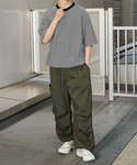 tシャツ ドローコード ピンボーダー半袖リンガ...の詳細画像5
