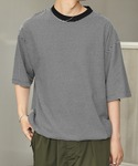 tシャツ ドローコード ピンボーダー半袖リンガ...の詳細画像1