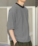 tシャツ ドローコード ピンボーダー半袖リンガ...の詳細画像2