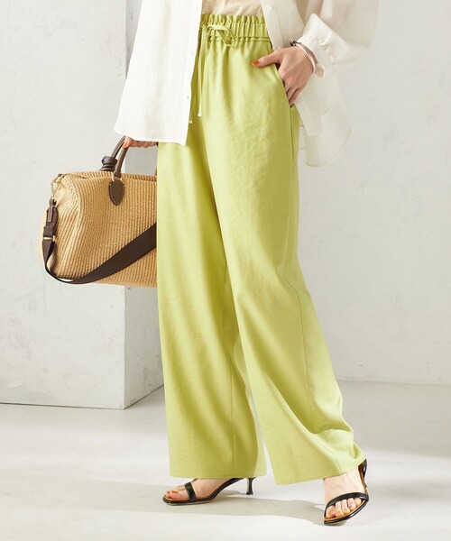 SHIPS（シップス） パンツ 「手洗い可能」ツイル ドロスト パンツ