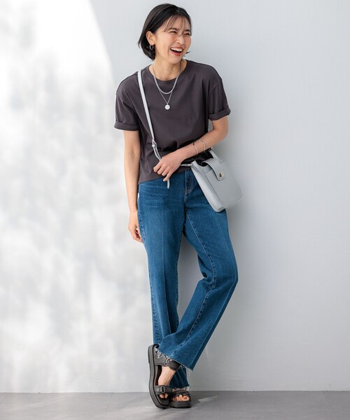 23区 tシャツ 「GLOW8月号掲載/接触冷感」半袖 クロップド IT