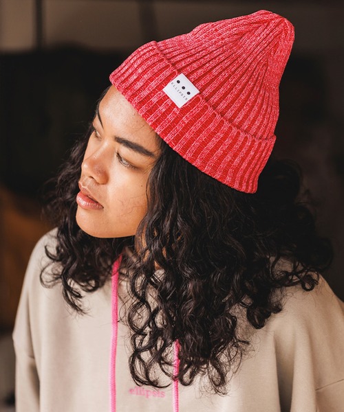 【ミルク】yoli モヘアニットキャップ　23AW THE MILES ニット帽 ニットキャップ ellipsis イリップシス knit cap