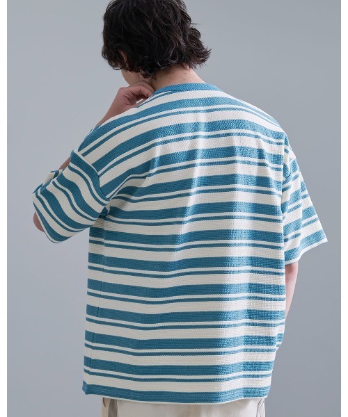 revo  タロー様 セール】Revo. ワッフルボーダー SS Tee（Tシャツ/カットソー
