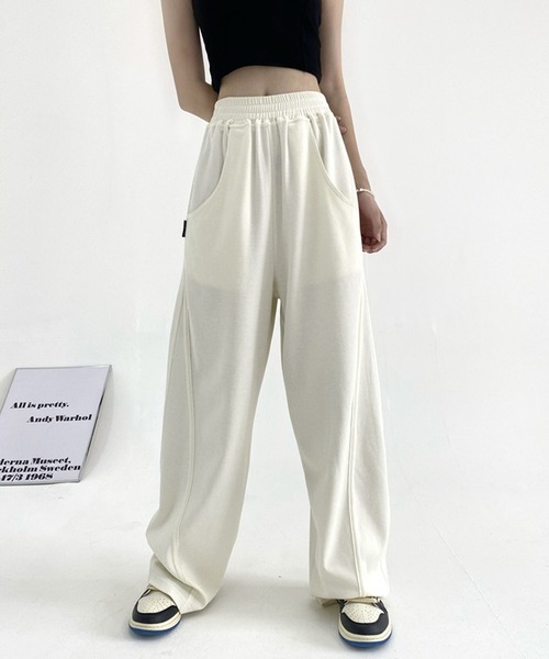 aimoha スウェットパンツ ジャージ 「Aimoha」ワイドスウェット