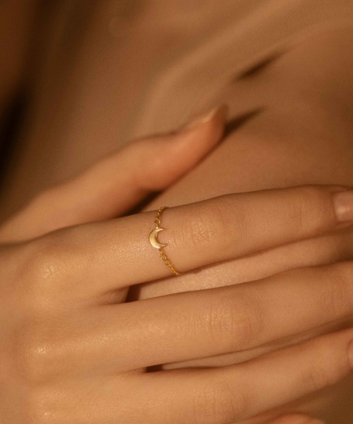 les bonbon 指輪 「les bonbon」moonlight chain ring ムーン