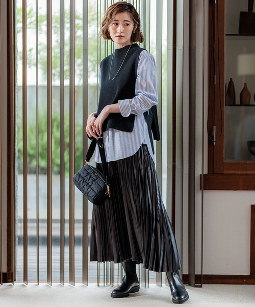 洗える】CANCLINI バンドカラー シャツ / 23区 S | ファッション