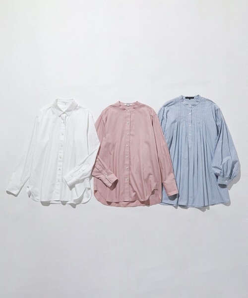 23区（ニジュウサンク） ブラウス シャツ 「洗える」CANCLINI バンド