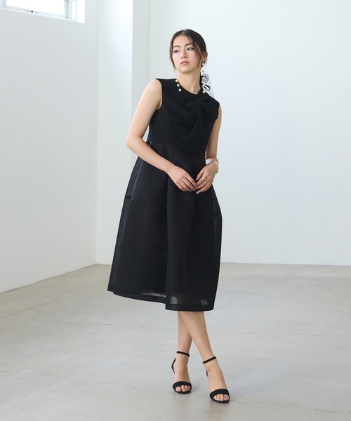 Audie a Muses ワンピース タックリボンワンピース レディース 