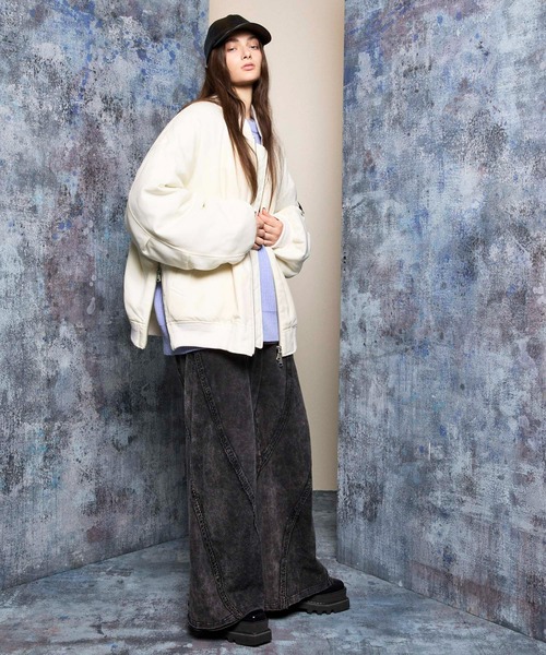 メゾンスペシャルPrime-Over Crew Neck Pullover UNISEX》Different Material Docking Prime-Over Crew Neck