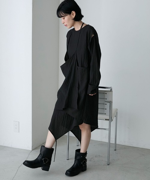 forksy. ワンピース 「forksy.」アシンメトリーシャーリング