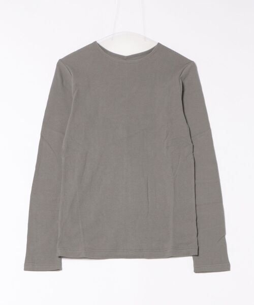 tシャツ ミニワッフル長袖カットソー -手洗い可- レディース