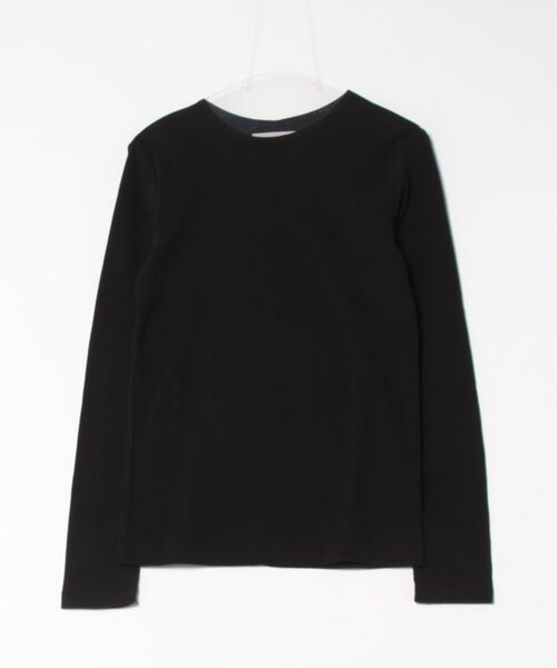 tシャツ ミニワッフル長袖カットソー -手洗い可- レディース