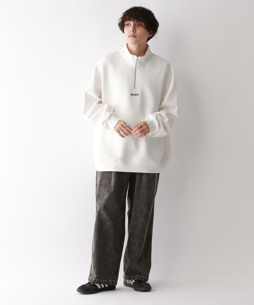 青山店専売　AD2003 ハーフジップロゴスウェット　新品 fam-42709_1800_8.jpg?v=