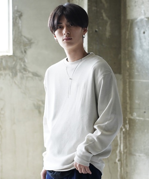 NEVER） Acquiesce tシャツ ミラノリブセミルーズシルエットニットソー
