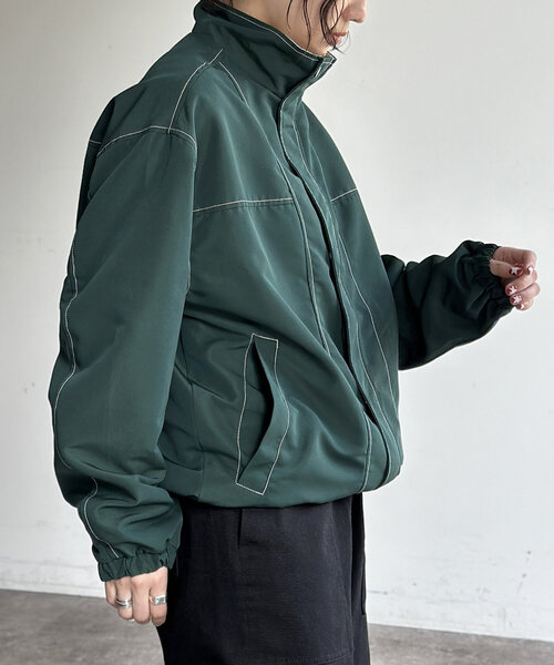 CPCM（シーピーシーエム） ブルゾン アウター スタンドネックステッチ