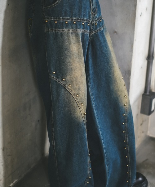 Shoowtime（ショウタイム） ジーンズ ビンテージウォッシュスタッズ