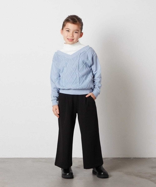 a.v.v（アー・ヴェ・ヴェ） パンツ 「140-150」サスペンダー付きワイド