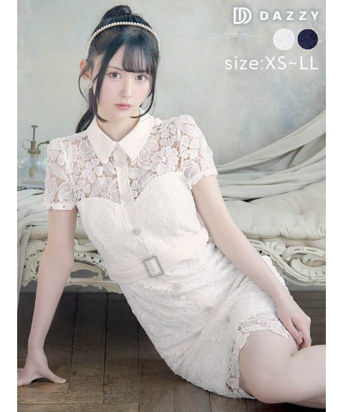 milkさま専用♡ERADIE フレンチケミカルレースシャツドレス ERADIE（エラディエ） ワンピース French chemical lace shirt dress