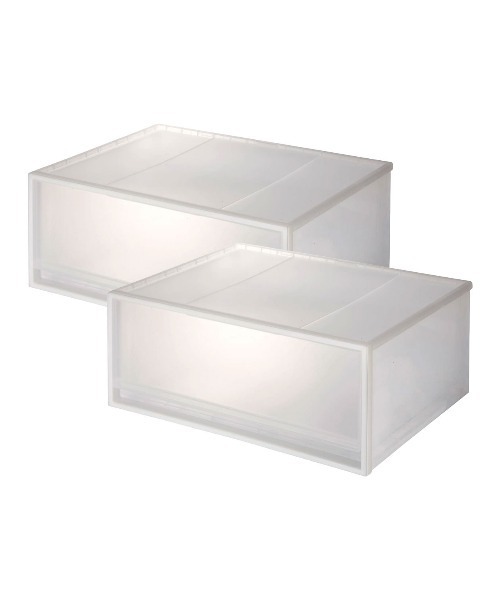 無印良品（MUJI） 収納 「2個セット」ポリプロピレン 収納ケース