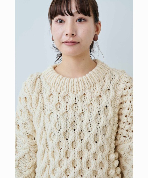 ビックアランニット MEDE19F（メデジュウキュウ） ニット セーター ペルーで手編みされた
