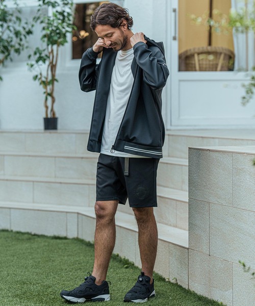 パーカー mpa3679-長袖ラインZIPパーカー-SPEEDWIND メンズ レディース