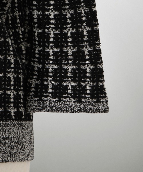 ニット セーター ツイード調 ニット トップス HUIT レディース ツイード調 ニット トップス HUIT（ニット/セーター）｜HUIT