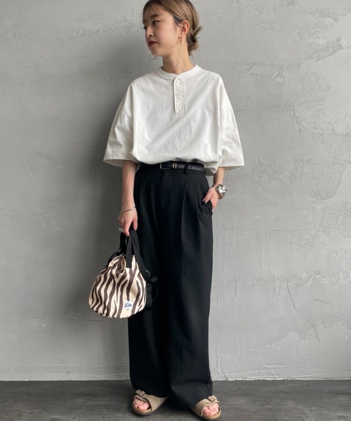 Healthknit（ヘルスニット） tシャツ 別注 ビッグシルエット ヘンリー