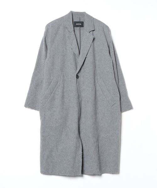 acka チェスターコート グレー2 ZUCCa（ズッカ） チェスターコート M size グレー レディース