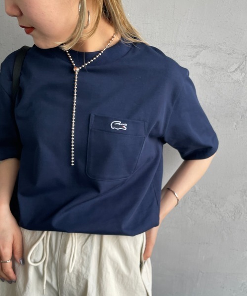 LACOSTE tシャツ 「LACOSTE/ラコステ」 ワンポイントロゴ クルー