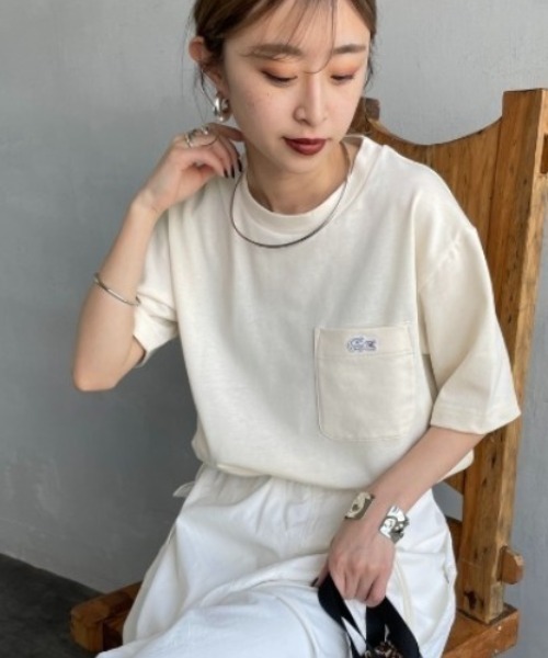 tシャツ 「LACOSTE/ラコステ」 ワンポイントロゴ クルーネックポケットTシャツ レディース メンズ LACOSTE tシャツ 「LACOSTE/ラコステ」 ワンポイントロゴ クルー