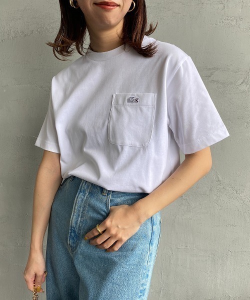 LACOSTE tシャツ 「LACOSTE/ラコステ」 ワンポイントロゴ クルー