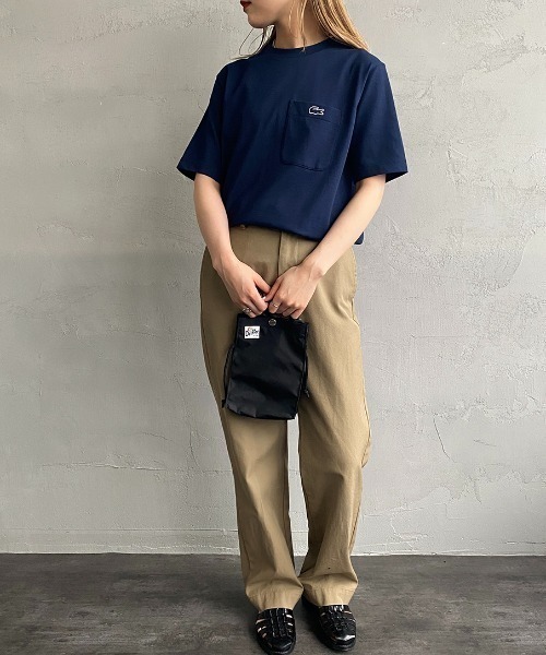 LACOSTE tシャツ 「LACOSTE/ラコステ」 ワンポイントロゴ クルー