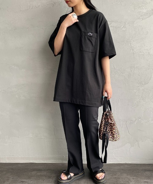 LACOSTE tシャツ 「LACOSTE/ラコステ」 ワンポイントロゴ クルー