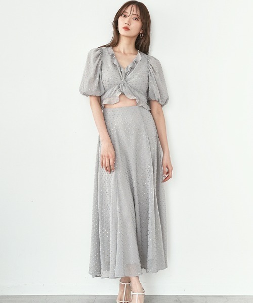 SNIDEL スカート ジャガードフレアスカート : ZOZOTOWN Yahoo!店