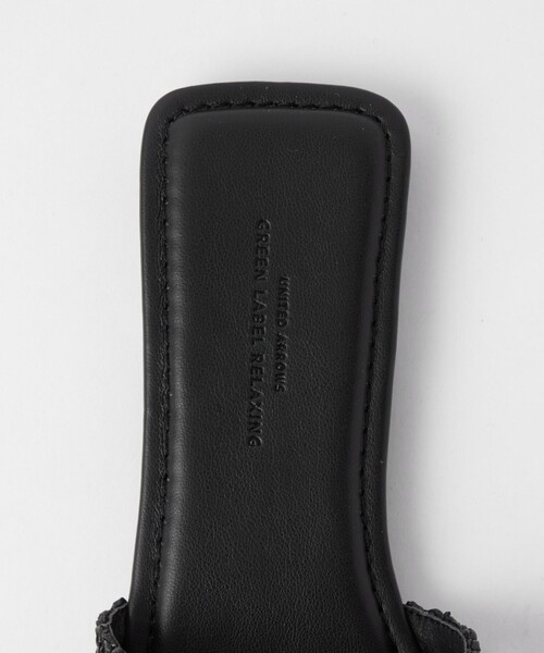 未使用！green label relaxingサンダル 24.5黒 - メルカリ