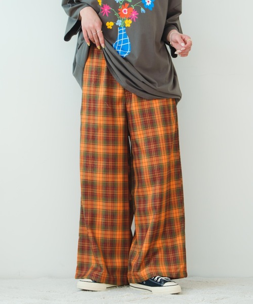 eLur（エラー） パンツ 「eLur」チェックパンツ レディース : ZOZOTOWN