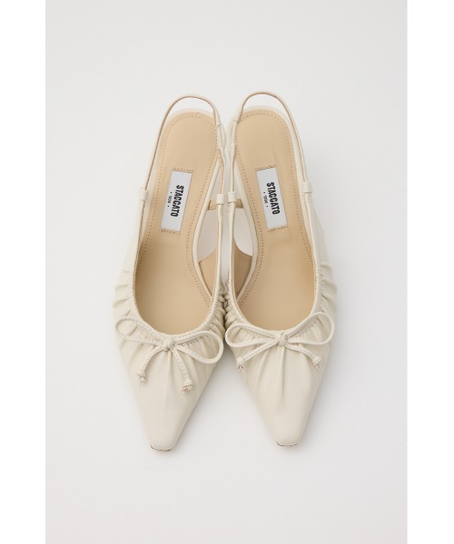 STACCATO（スタッカート） パンプス ソフティギャザーオープンパンプス