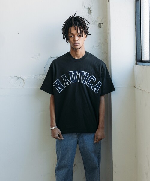 【NAUTICA】★人気★ピグメント アーチロゴ 半袖Tシャツ NAUTICA tシャツ NAUTICA/ノーティカ Pigment Dyed Arch Logo S