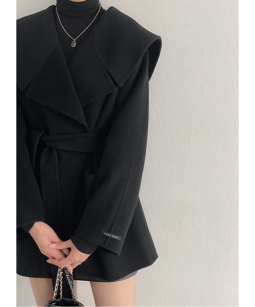 コート アウター セーラーカラーフレアコート レディース : ZOZOTOWN