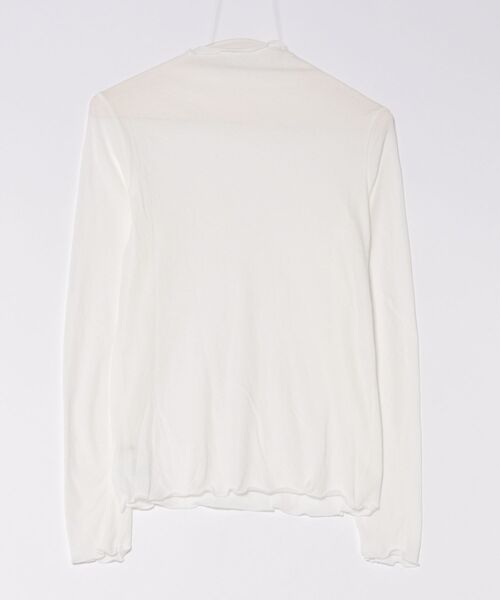 tシャツ シアーツイストガーゼ カットソー レディース Jines tシャツ 斜行ガーゼ シアーハイネックトップス レディース