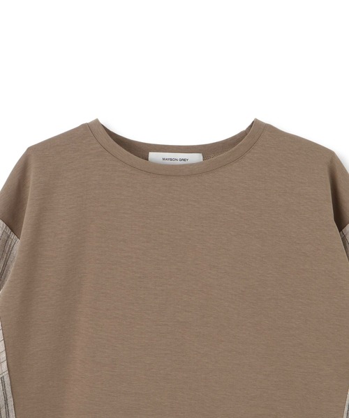 MAYSON GREY tシャツ ストライプドッキングドルマンプルオーバー