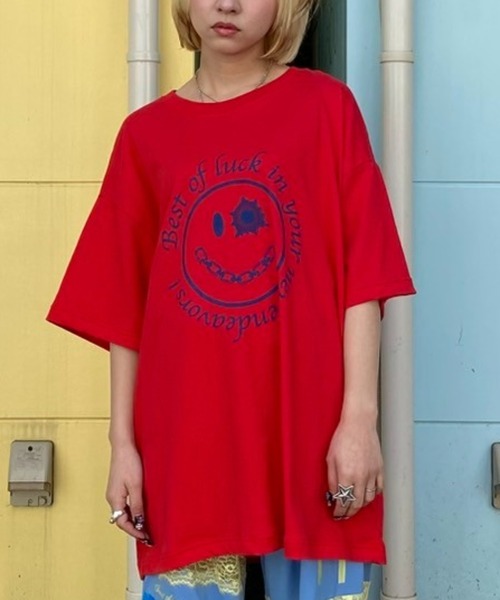 tシャツ GET SHOT SMILE BIG Tシャツ レディース メンズ