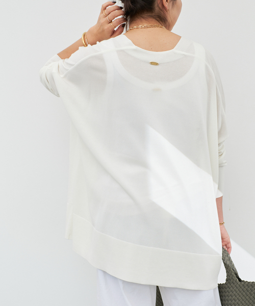 ドゥーズィエムクラス　shake code ショートカーディガン　ホワイト Deuxieme Classe カーディガン *shake code ショート レディース