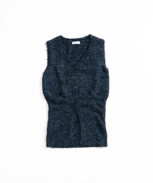 nknit V-neck KNIT vest ニットベスト MUHET ベスト ジレ v neck knit vest / Vネックニットベスト