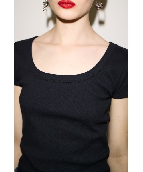 tシャツ THROW VARIOUS NECK T/SH PACK ヴァリアス ネック ティーシャツ パック レディース VeLV tシャツ Tシャツ NECK STRAP TOPS ネックストラップ