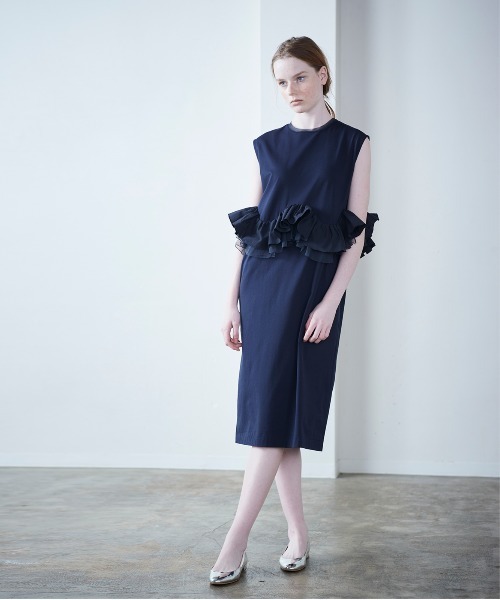 Marilyn Moon（マリリンムーン） ワンピース タフタスパイラルラッフル