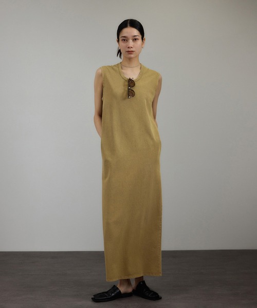 サロン アダム エ ロペ（SALON adam et rope’ ）/ガーメントダイ 天竺ワンピース SALON adam et rope'（サロン アダム エ ロペ） ワンピース ガーメント