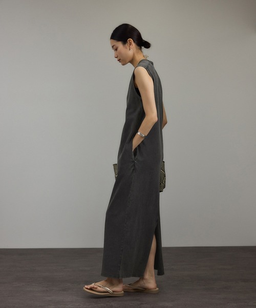 サロン アダム エ ロペ（SALON adam et rope’ ）/ガーメントダイ 天竺ワンピース SALON adam et rope'（サロン アダム エ ロペ） ワンピース ガーメント